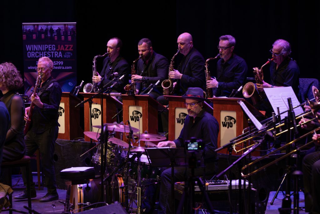 Don, Dan and the WJO Sax Section.